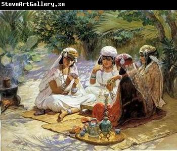 unknow artist Arab or Arabic people and life. Orientalism oil paintings  228